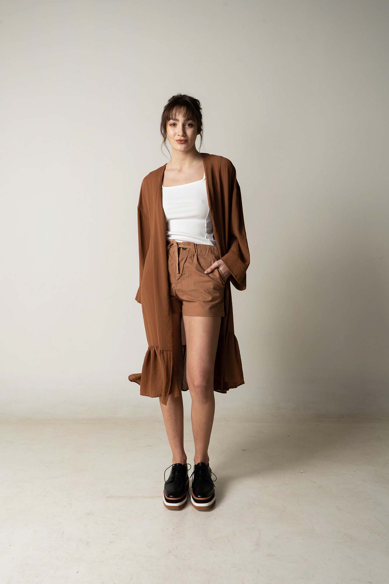 KIMONO MILAGROS TOSTADO